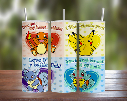 Pokemon Valentines Tumbler