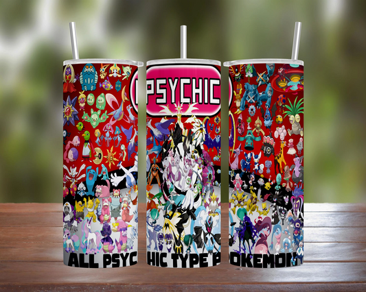 Psychic Type Pokemon Tumbler