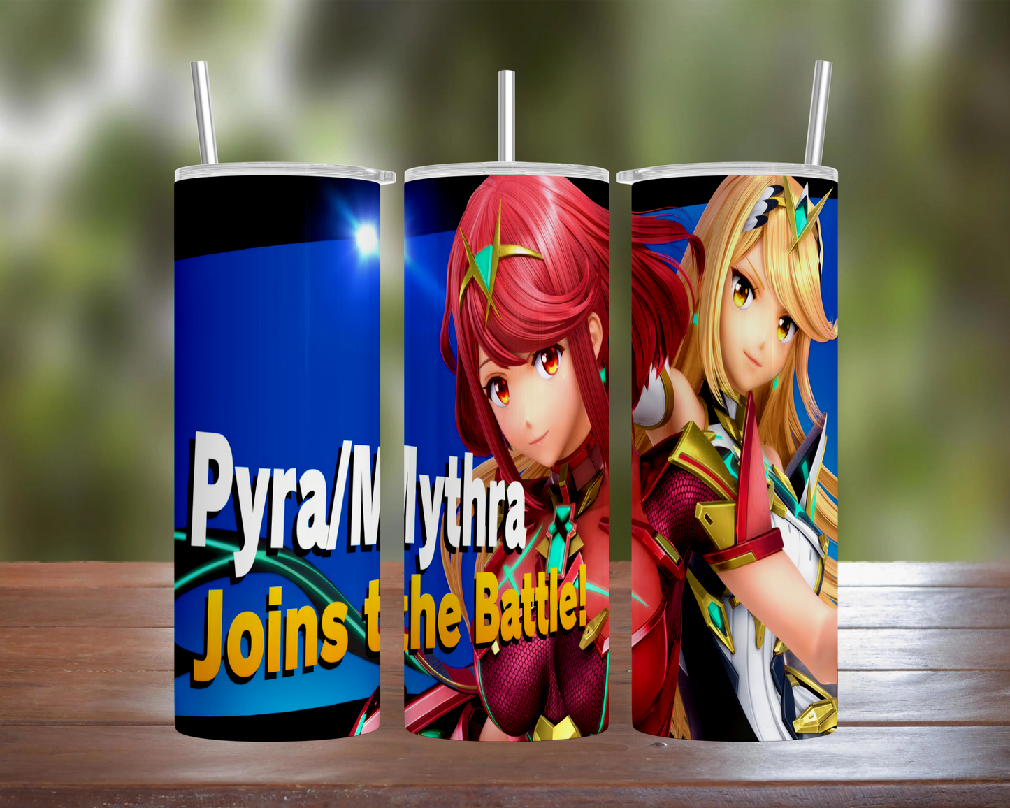 Smash Bros Ultimate Character: Pyra-Mythra Tumbler