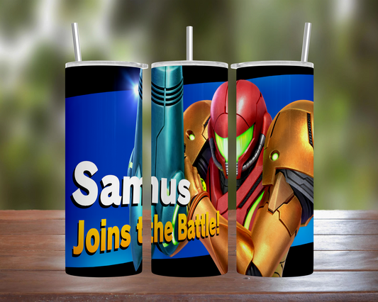 Smash Bros Ultimate Character: Samus Aran Tumbler