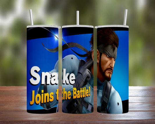 Smash Bros Ultimate Character: Solid Snake Tumbler