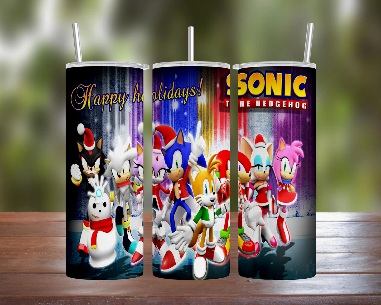 Sonic & Friends Merry Christmas Tumbler