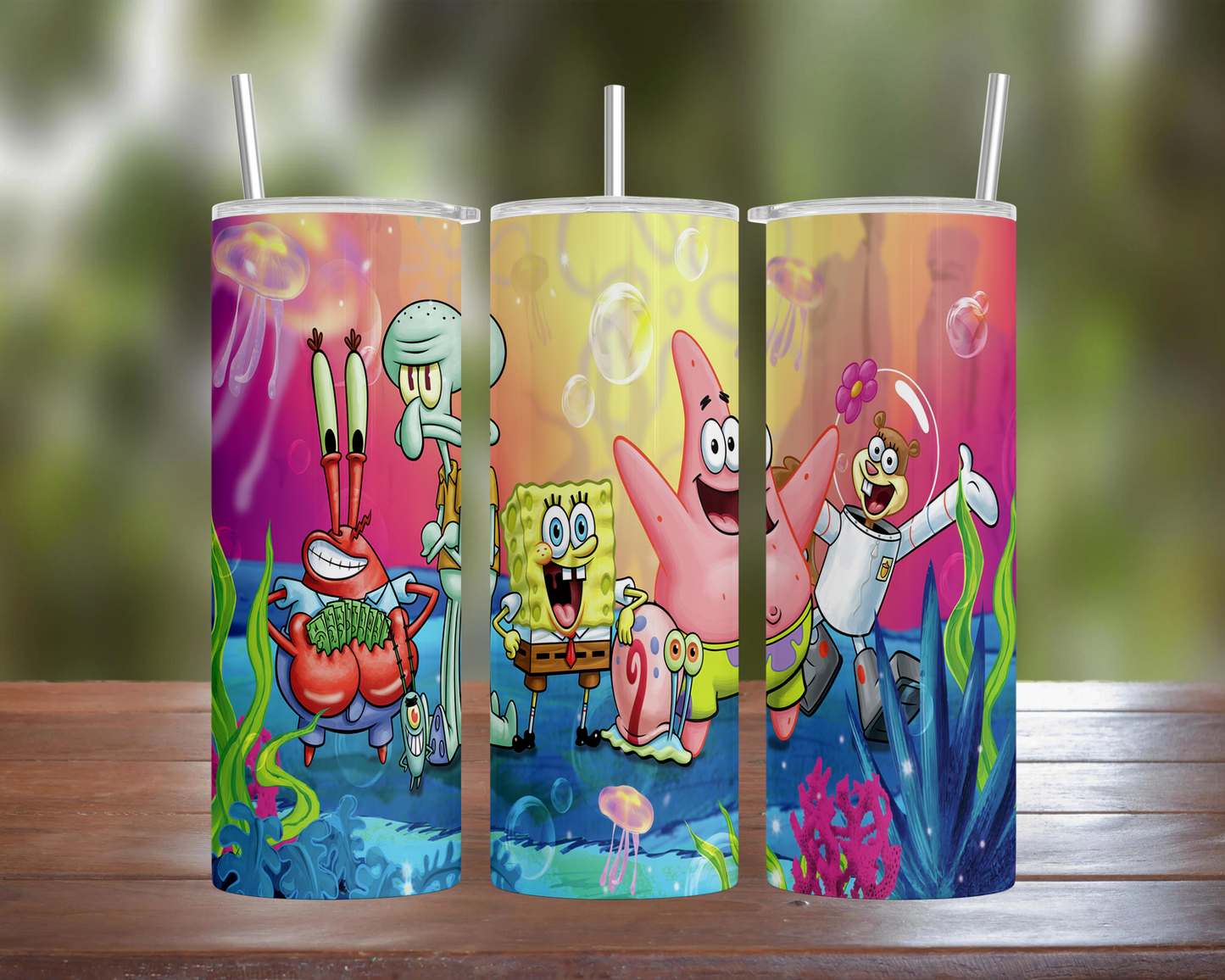 Spongebob Characters Tumbler