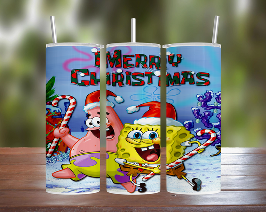 Spongebob Christmas Tumbler