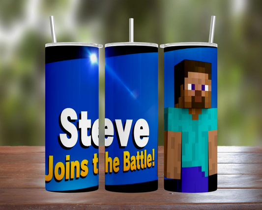 Smash Bros Ultimate Character: Steve Tumbler