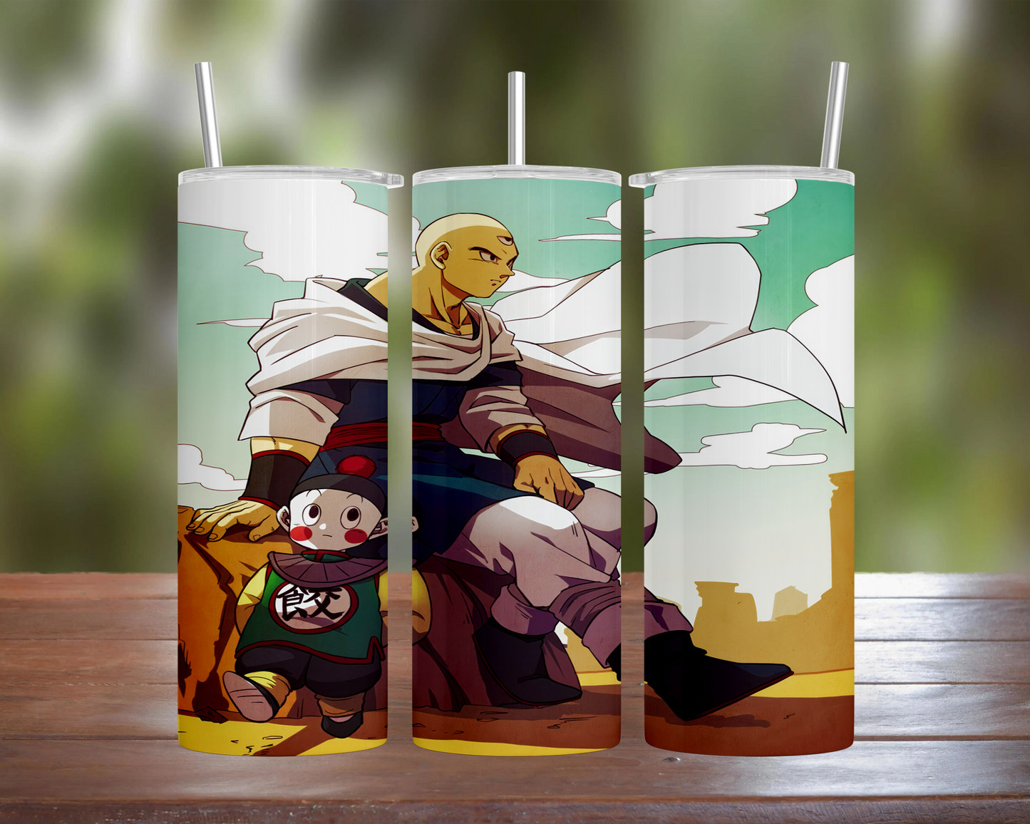 Dragon Ball: Tien & Chiaotzu Art Tumbler