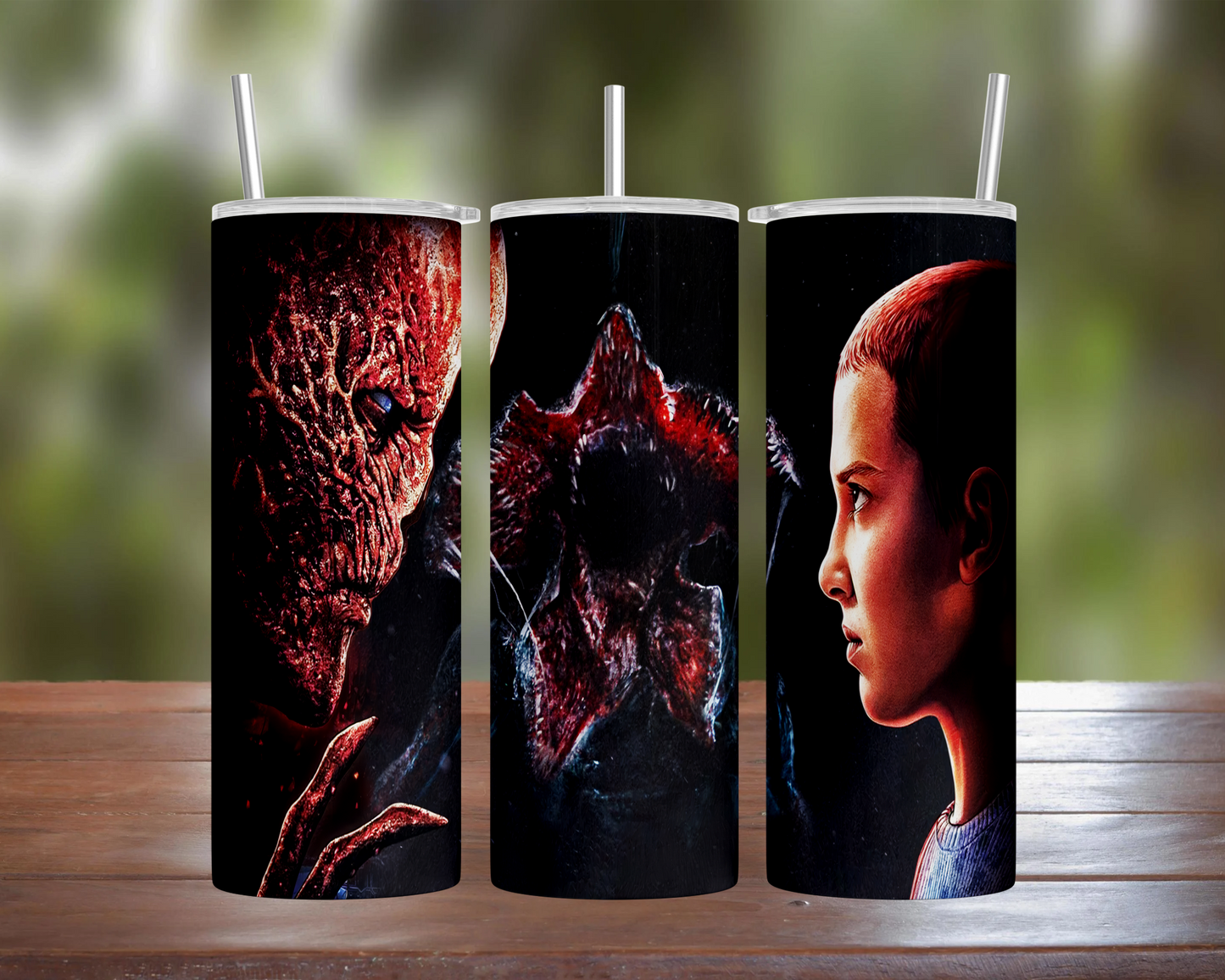 Stranger Things: Vecna, Eleven, & Demogorgon Tumbler