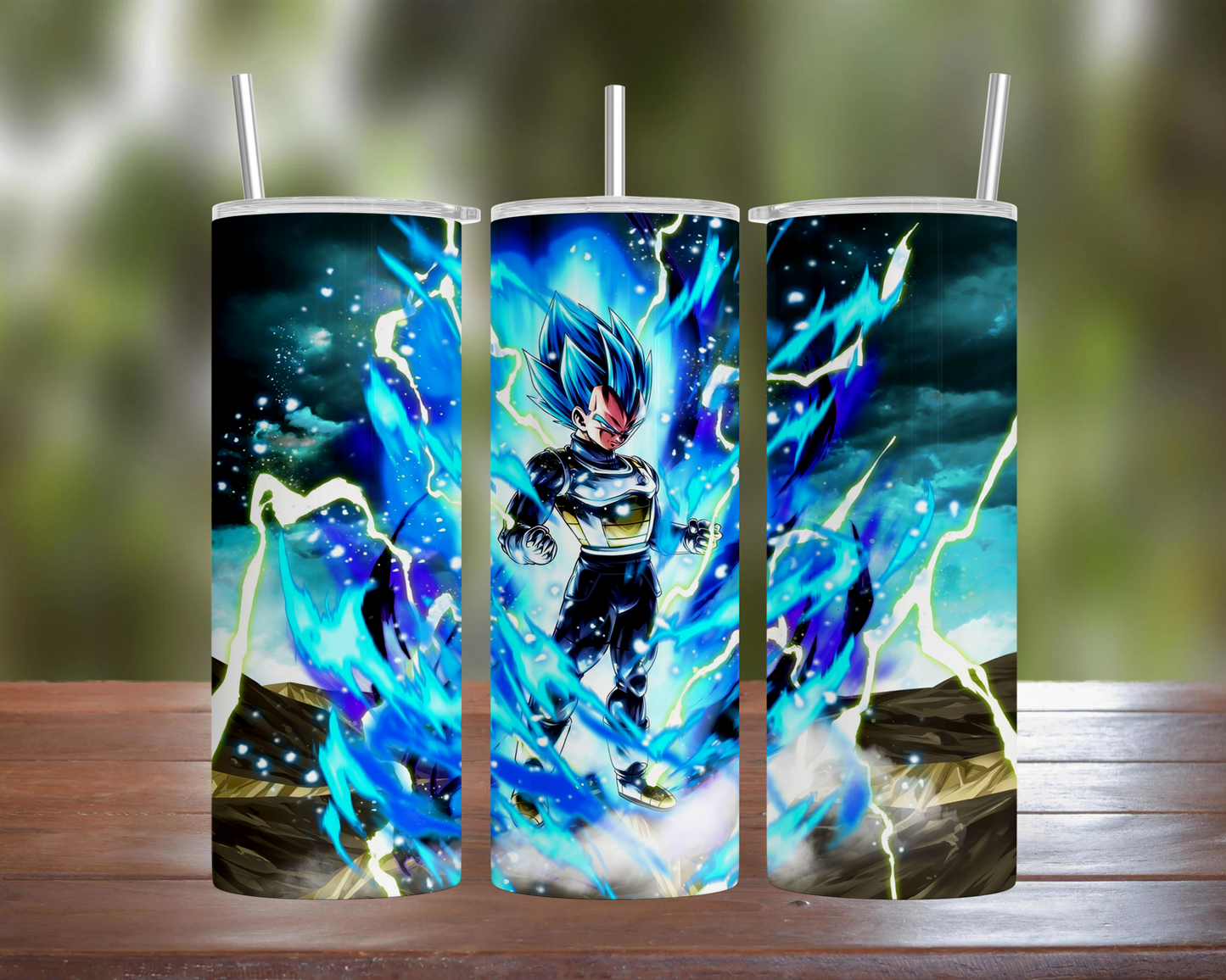 Dragon Ball: Vegeta Blue With Lightning Tumbler