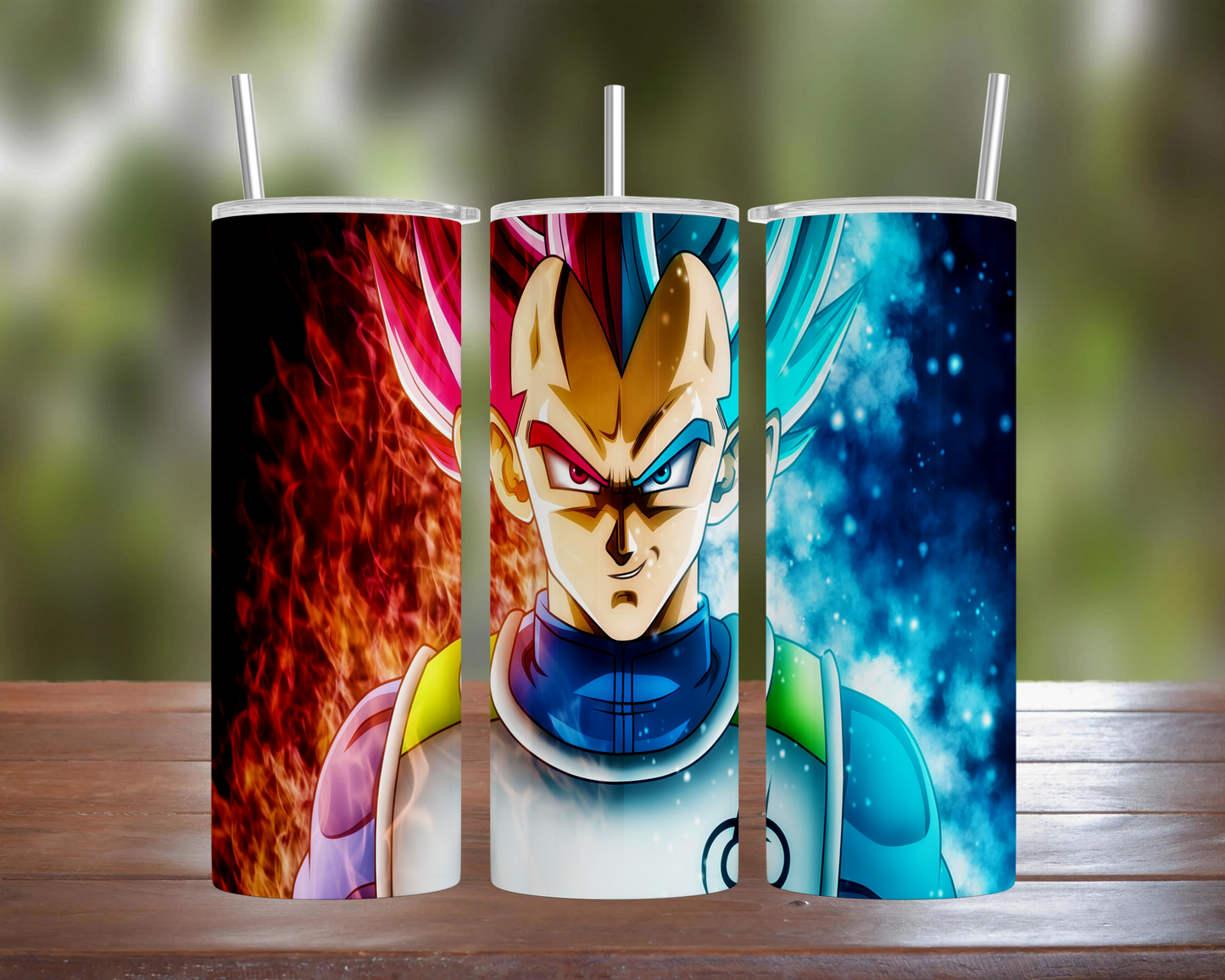 Dragon Ball: Vegeta God & Blue Forms Tumbler