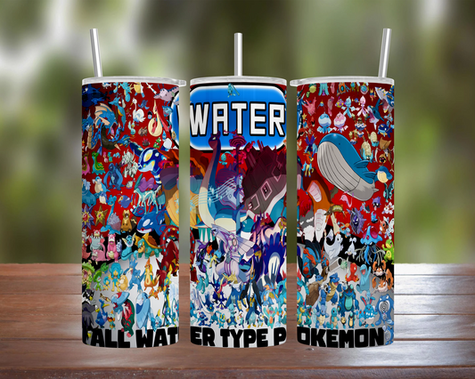 Water Type Pokemon Tumbler
