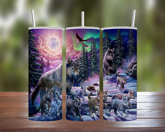 Wolf Family Art Tumbler