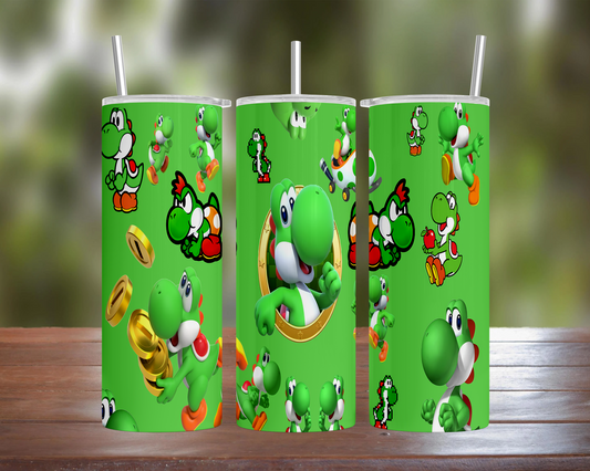 Mario: Yoshi Collage Tumbler