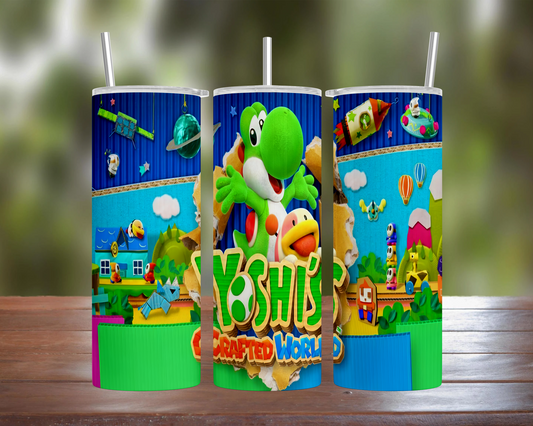 Mario: Yoshi's Crafted World Tumbler