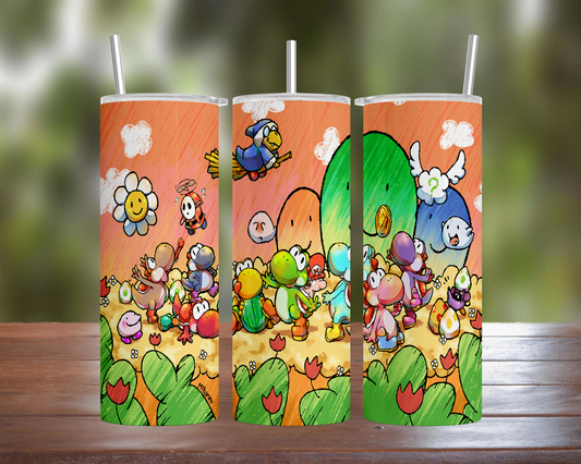 Mario: Yoshi's Island 3 Tumbler