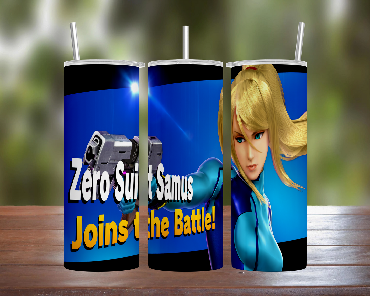 Smash Bros Ultimate Character: Zero Suit Samus Tumbler