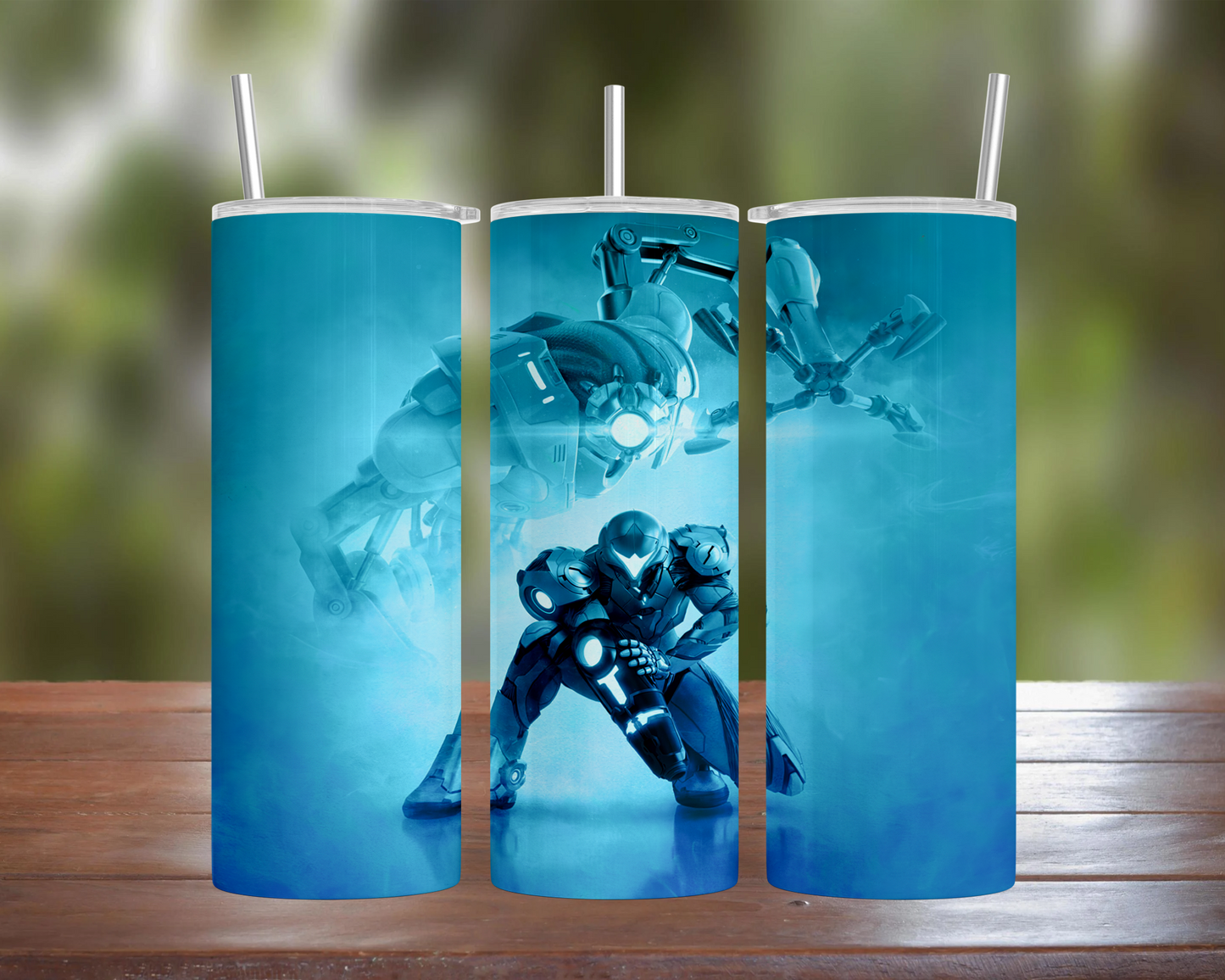 Metroid Dread Blue Tumbler