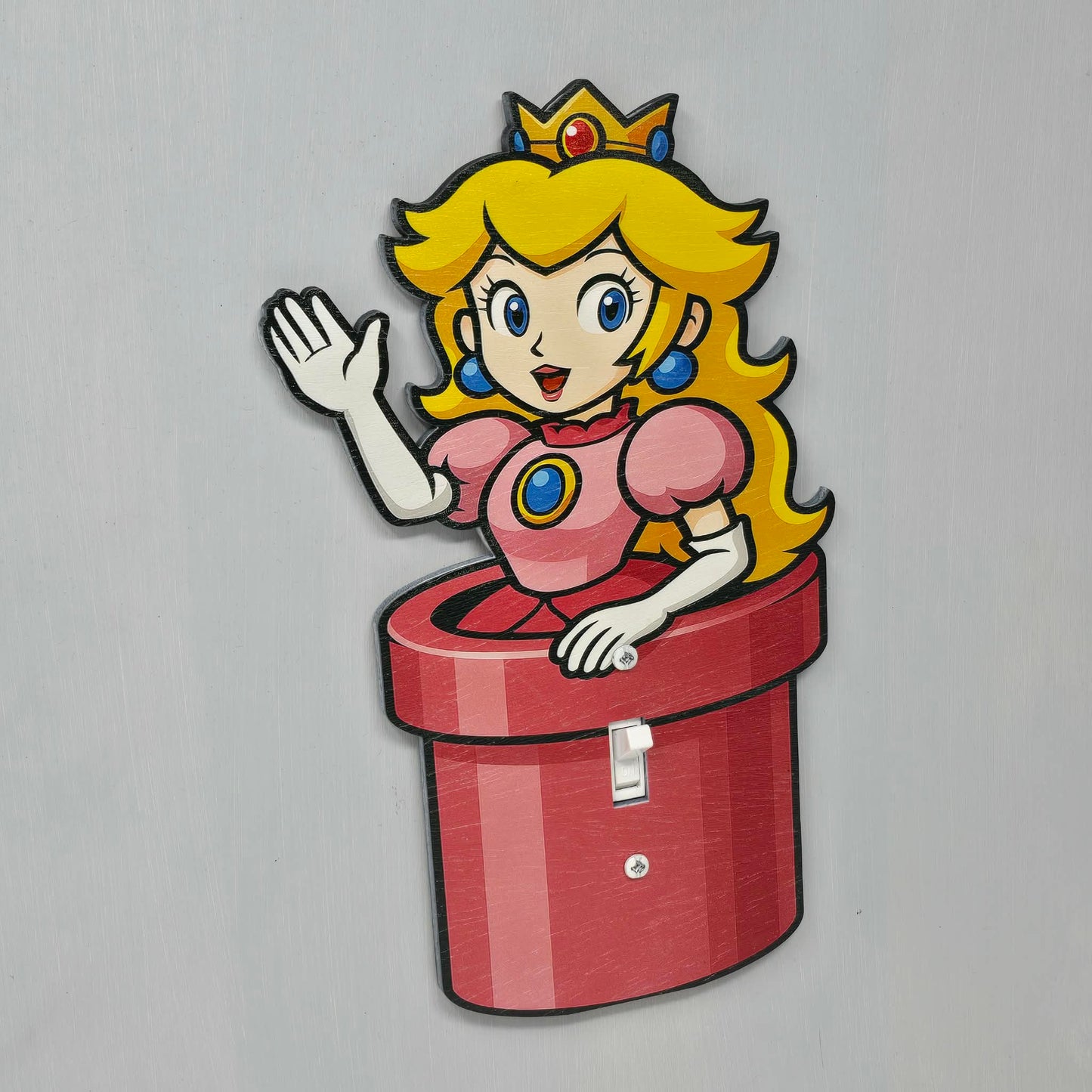 Peach Pipe Light Switch Cover 2