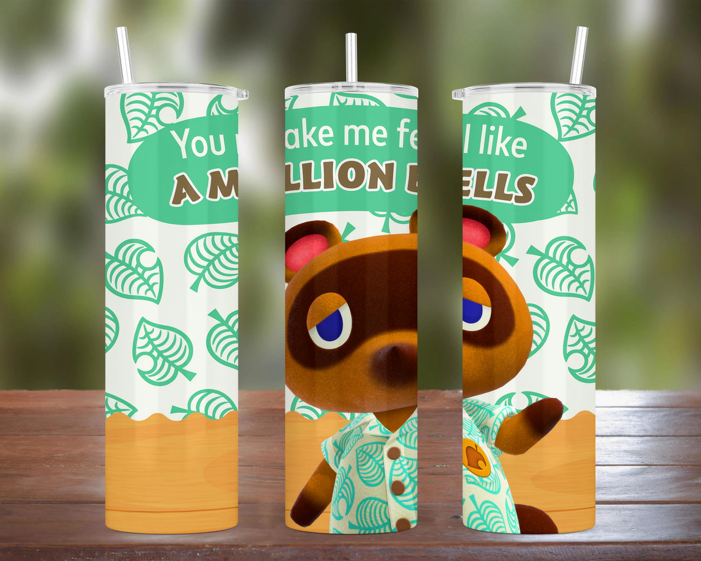 Tom Nook A Million Bells Valentines Tumbler