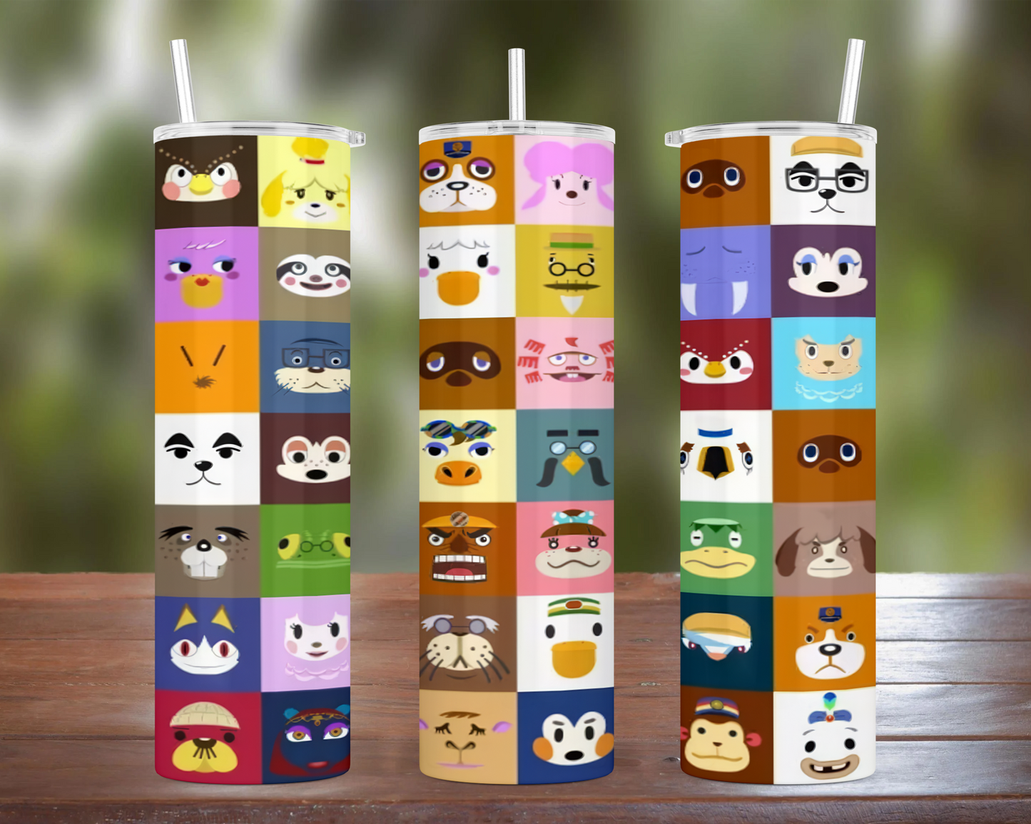 Animal Crossing Character Blocks Tumbler