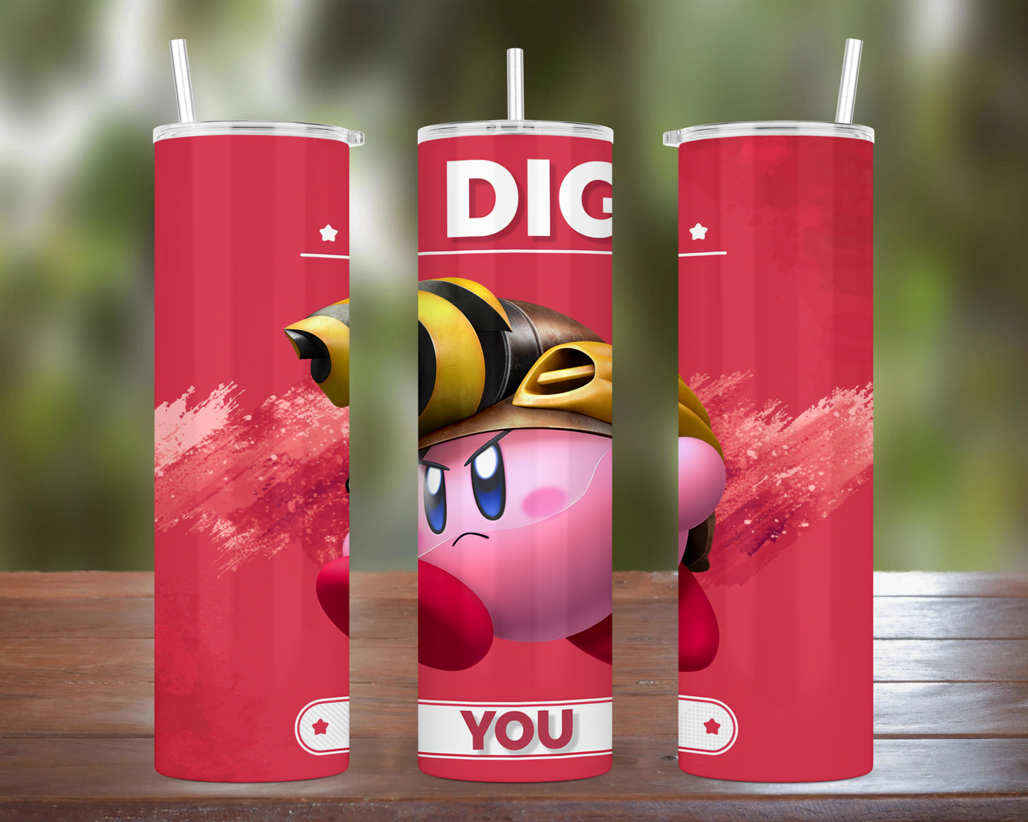 Kirby I Dig You Tumbler