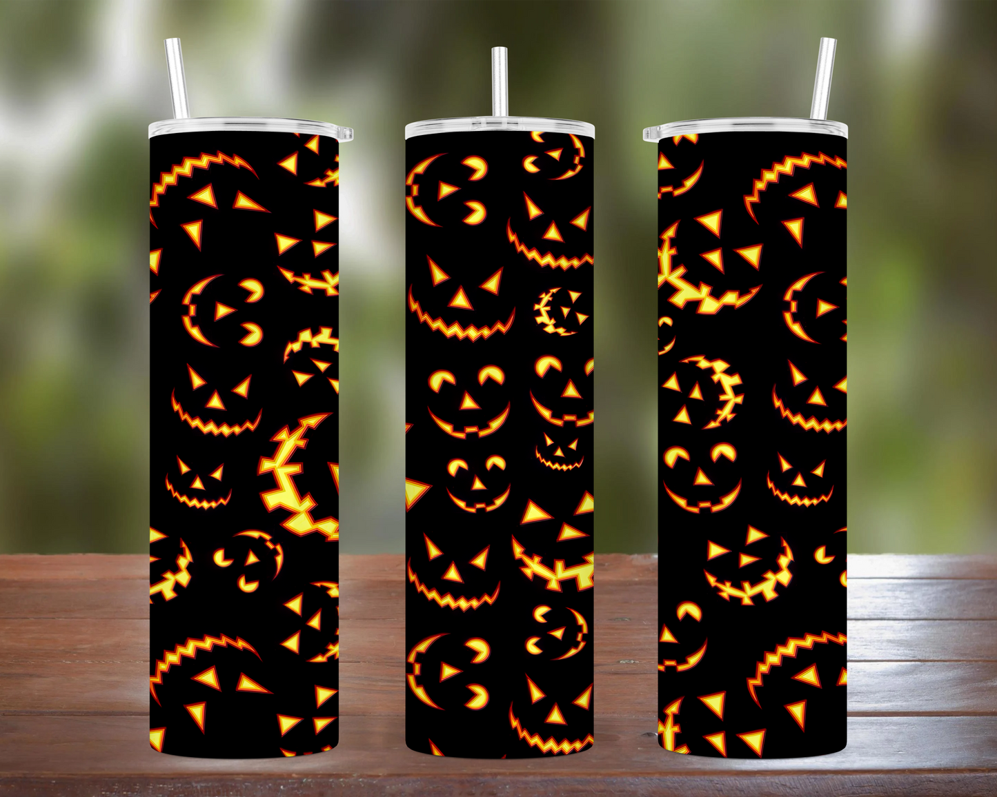 Pumpkin Faces Tumbler