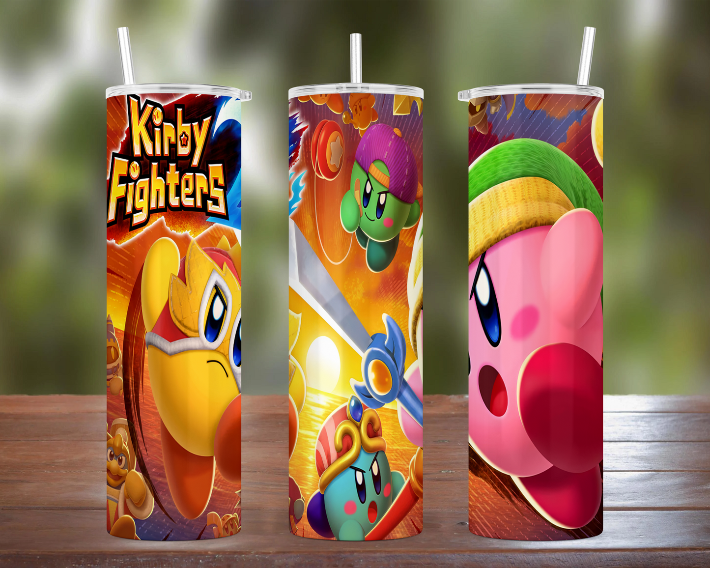 Kirby Fighters 2 Cover Art Tumbler