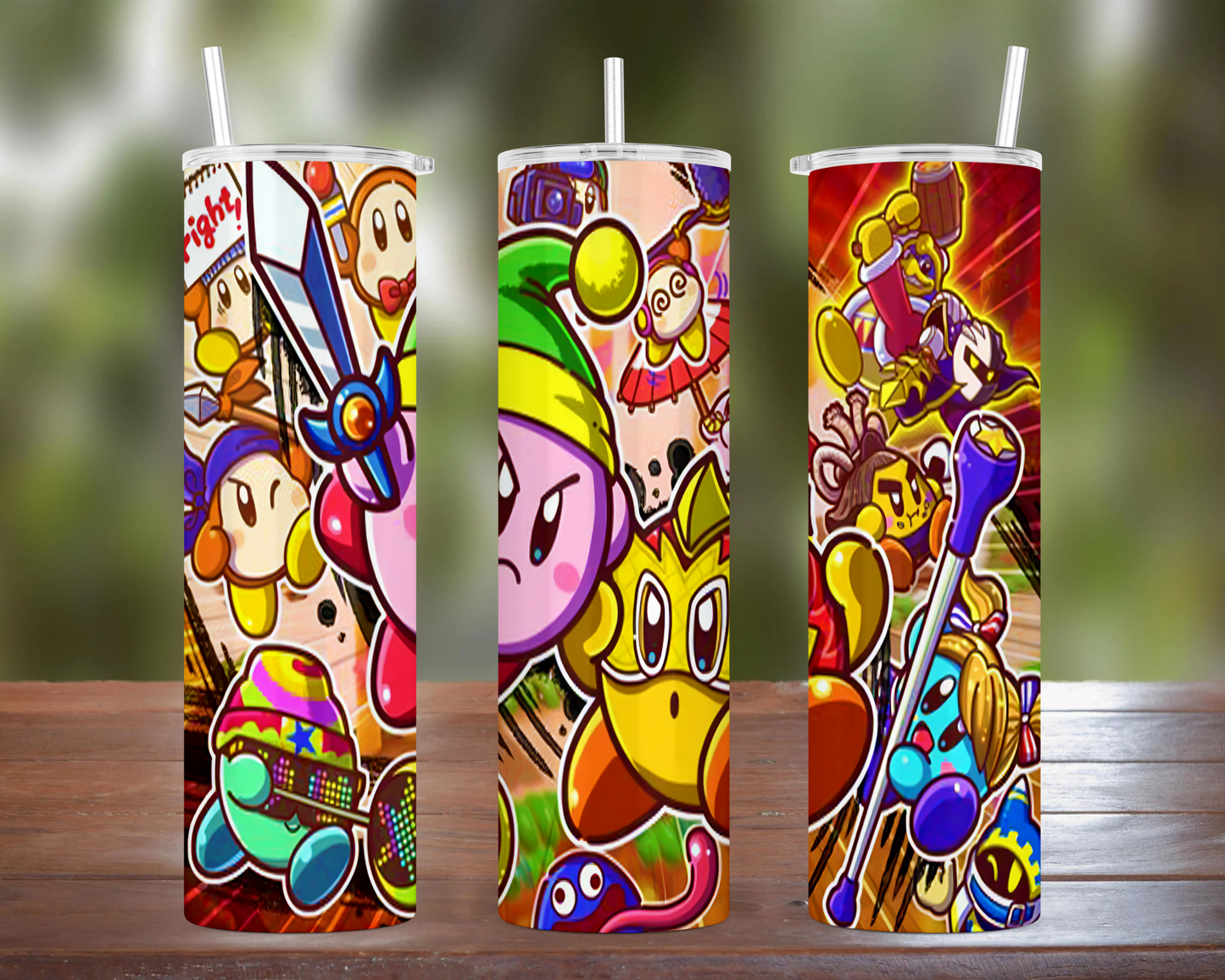 Kirby Fighters Art Tumbler