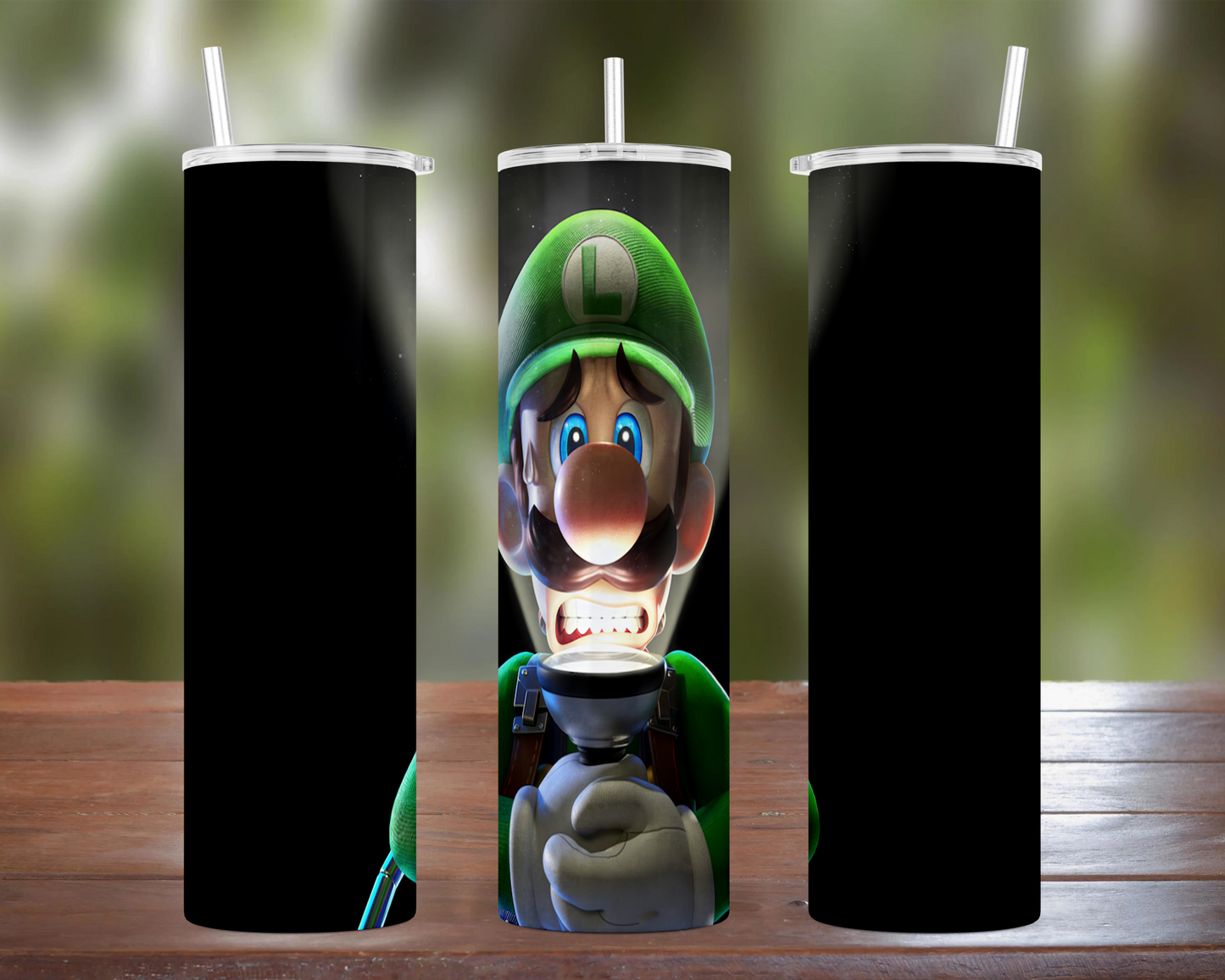 Luigi with Flashlight Tumbler