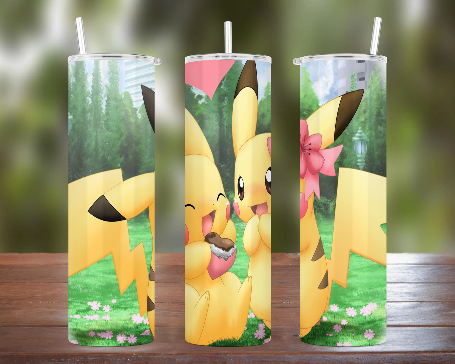 Pikachu Couple Valentine's Day Tumbler