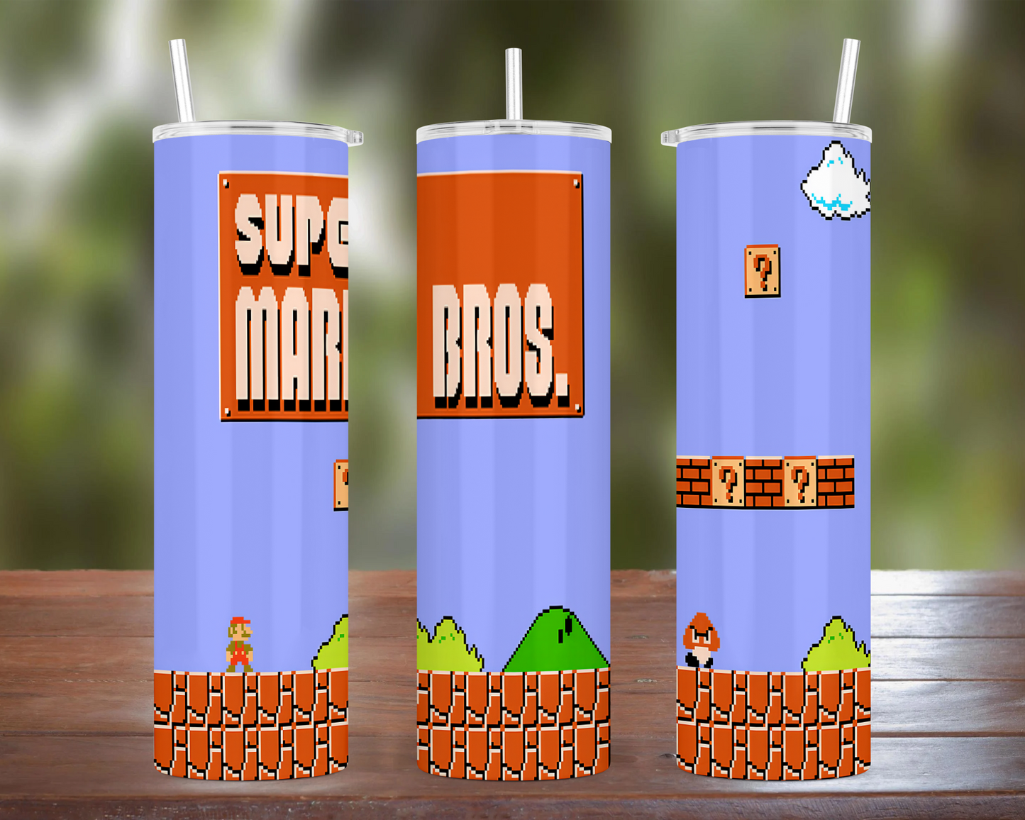 Super Mario 1 w/ Logo Tumbler