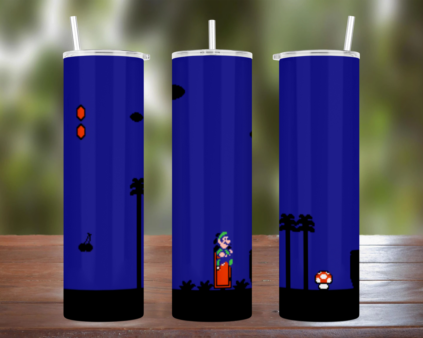 Super Mario 2 Night Scene Tumbler