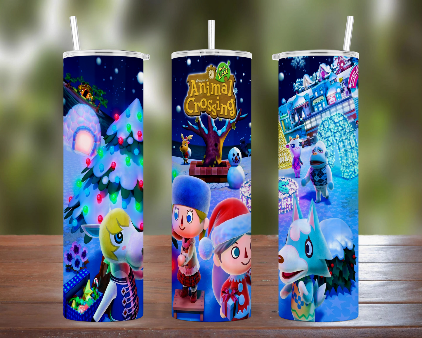 Animal Crossing Christmas Tumbler