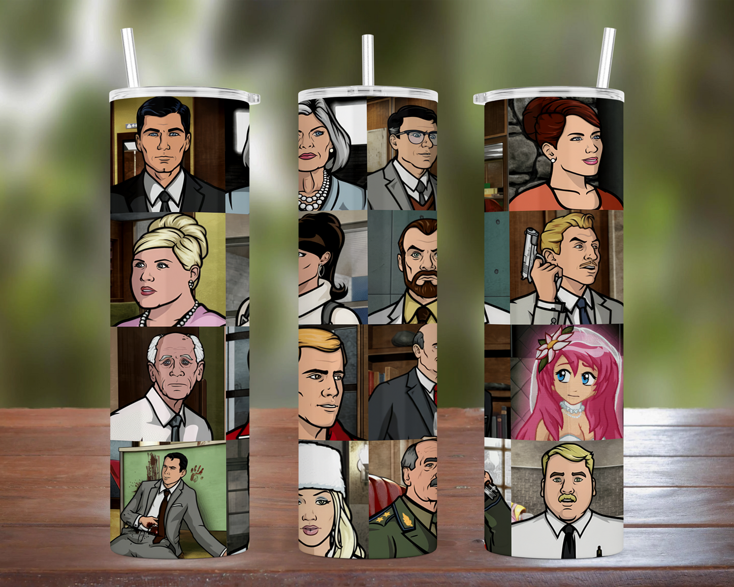 Archer: Character Collage Tumbler