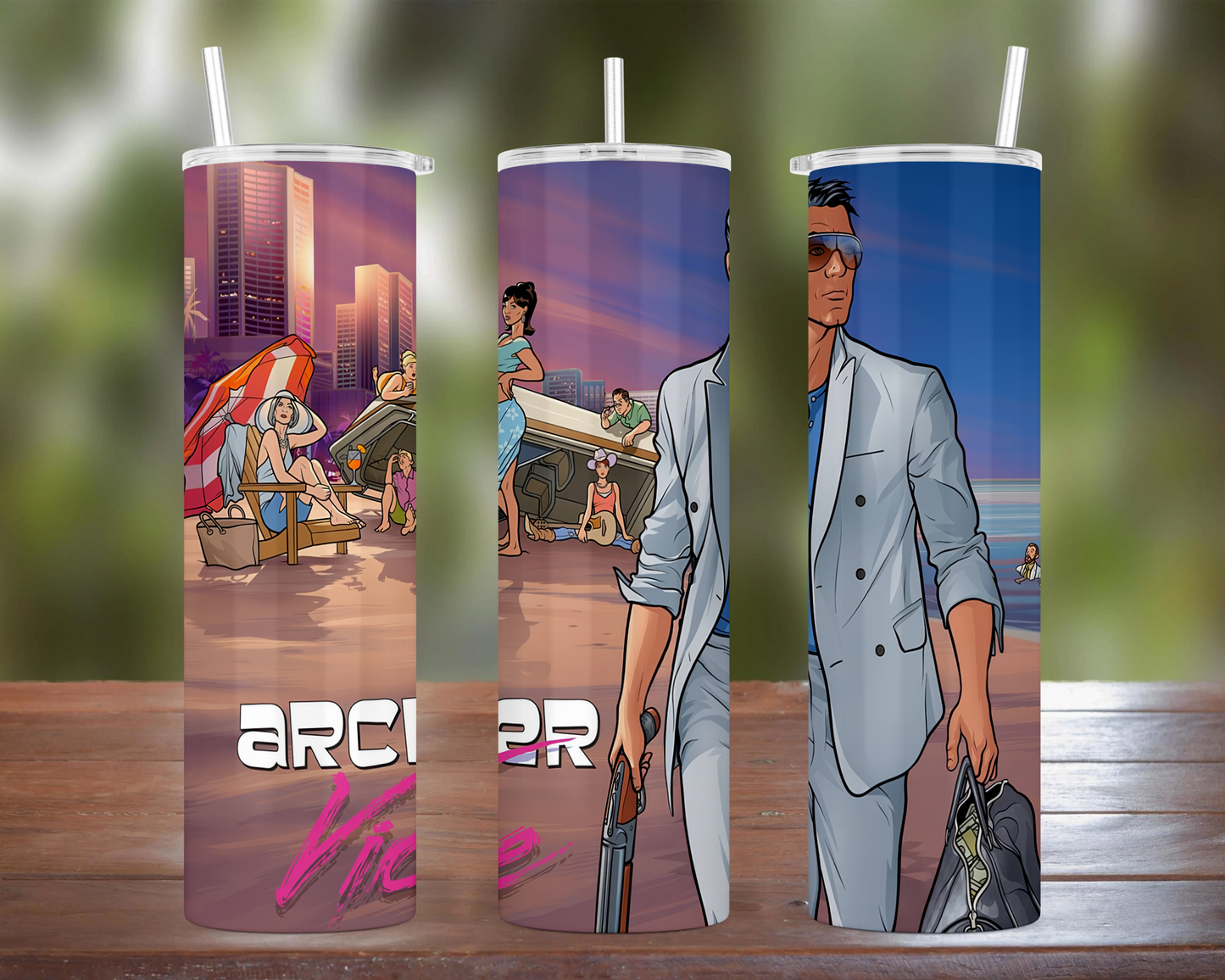 Archer: Season 5 Vice Cover Art Tumbler