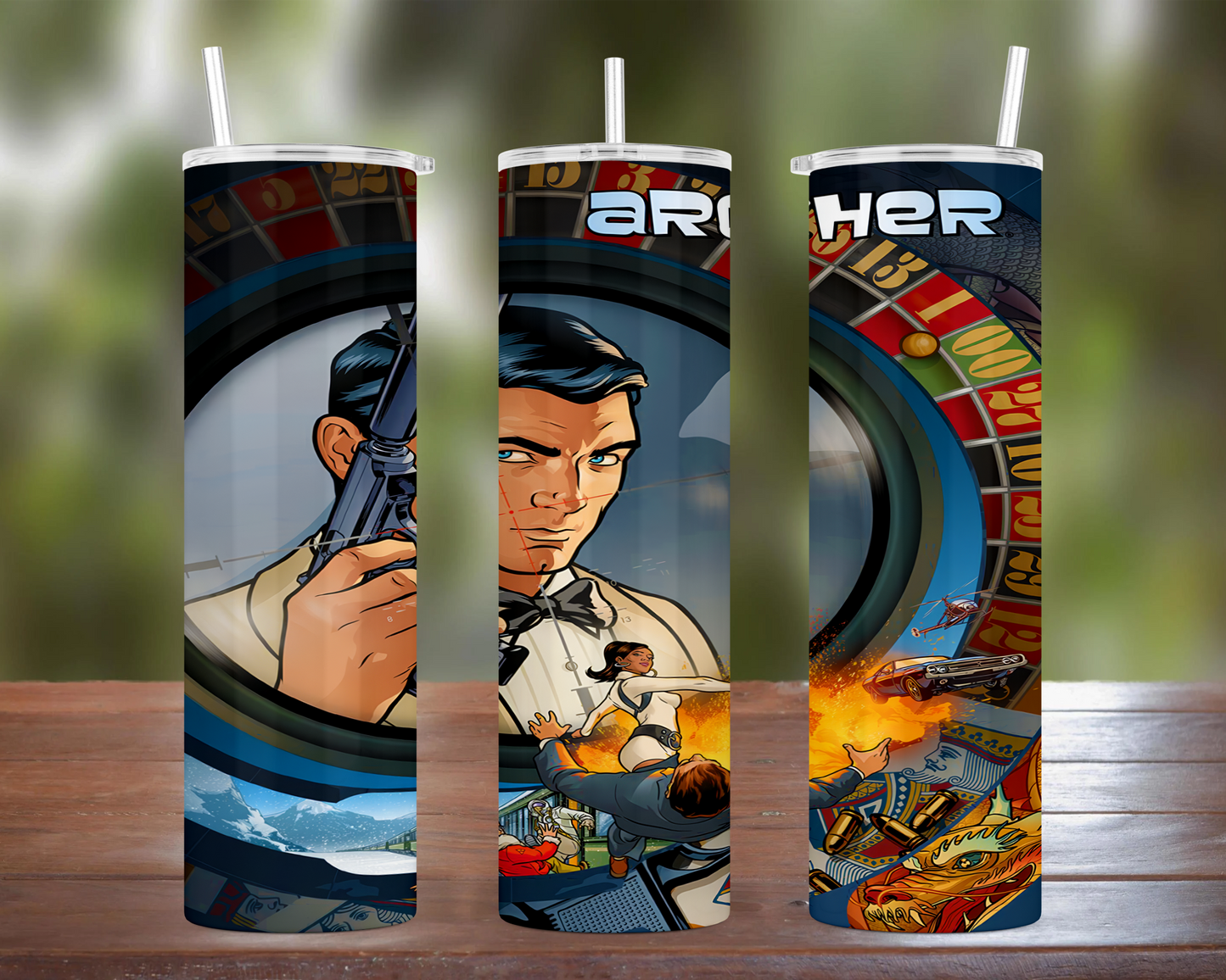 Archer: Season 6 Cover Art Tumbler