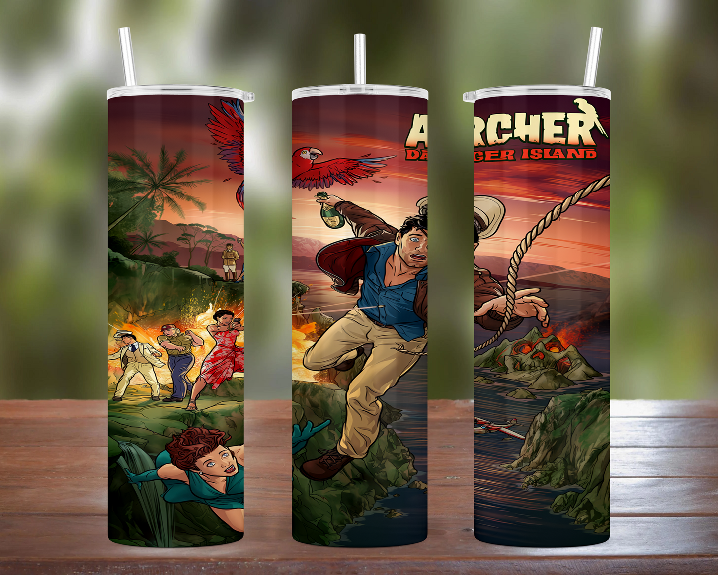 Archer: Season 9 Danger Island Cover Art Tumbler