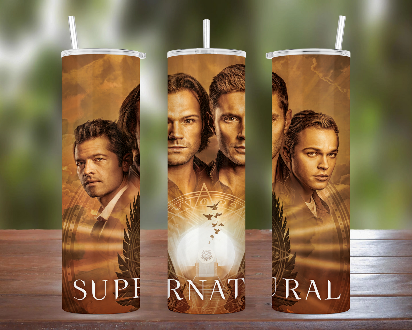 Supernatural: Castiel, Sam, Dean, & Jack  Tumbler