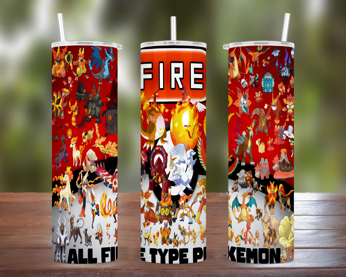 Fire Type Pokemon Tumbler