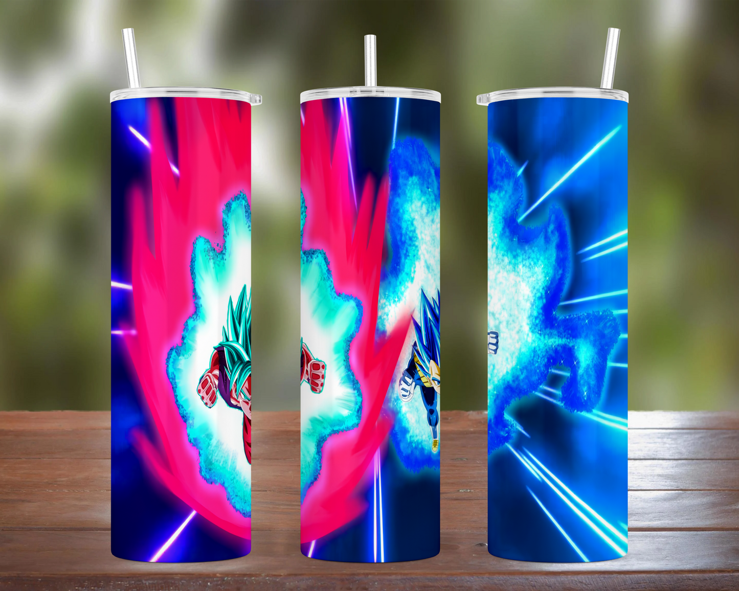 Dragon Ball: Goku & Vegeta Super Saiyan Blue Tumbler