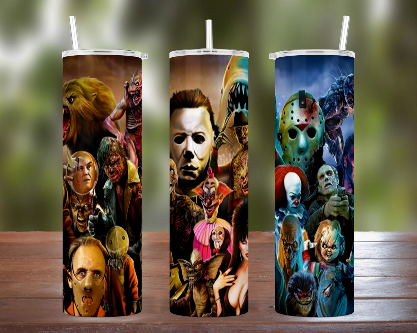 Halloween Movie Villians Tumbler