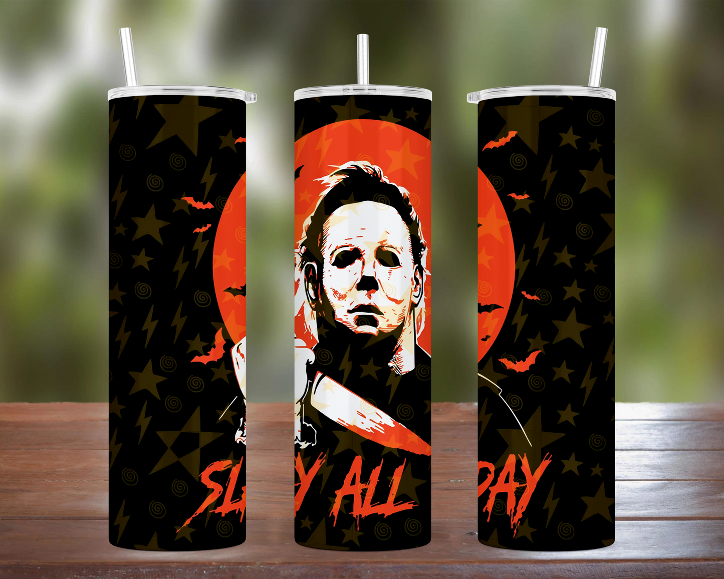 Halloween Slay All Day Tumbler