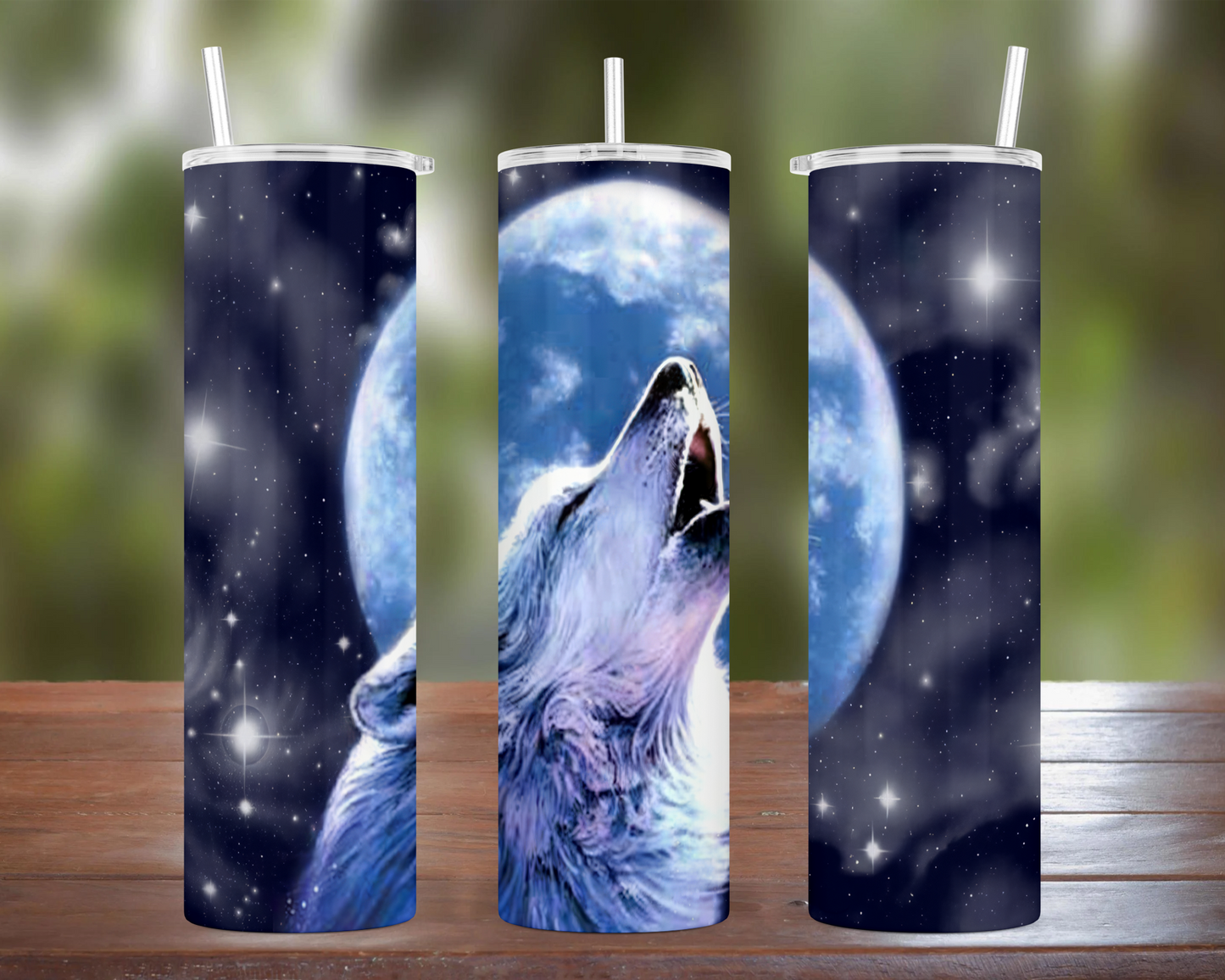 Howling Wolf Art Tumbler