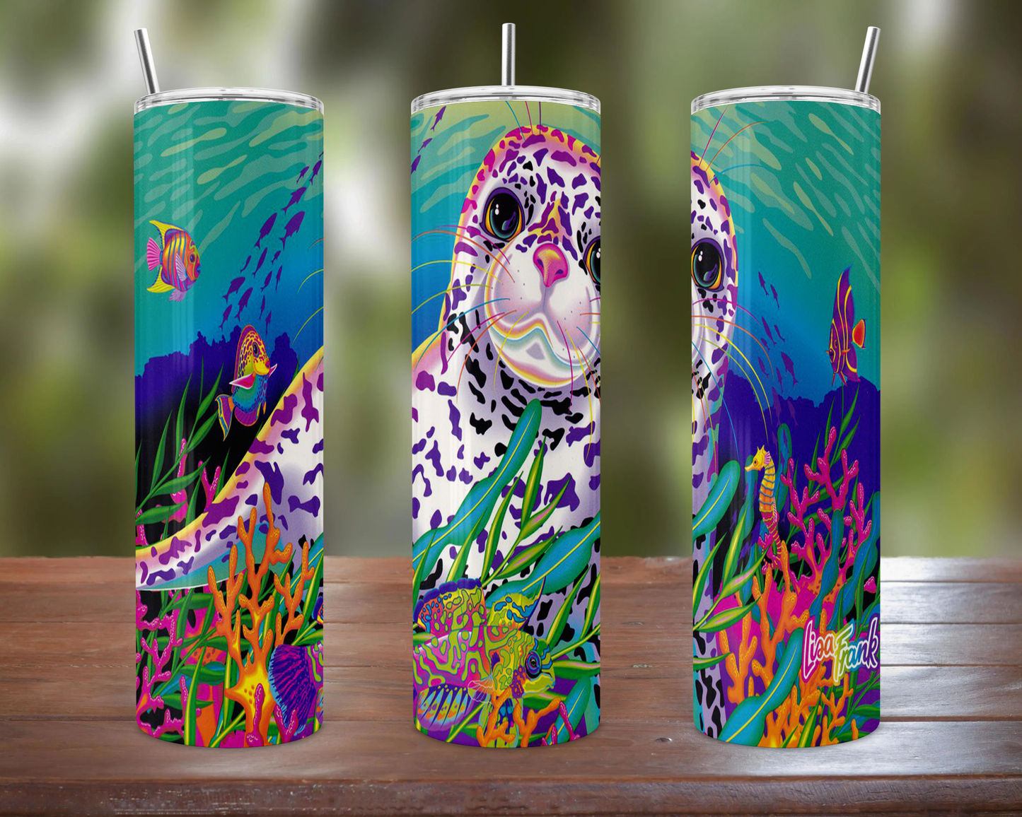 Lisa Frank Spotted Seal Tumbler