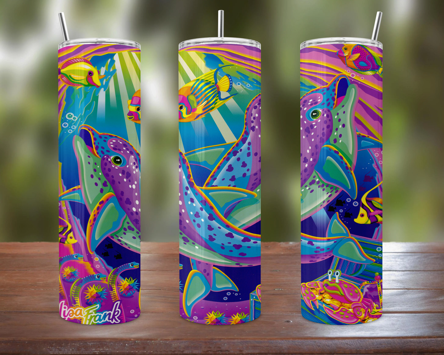 Lisa Frank Spotted Dolphins Tumbler