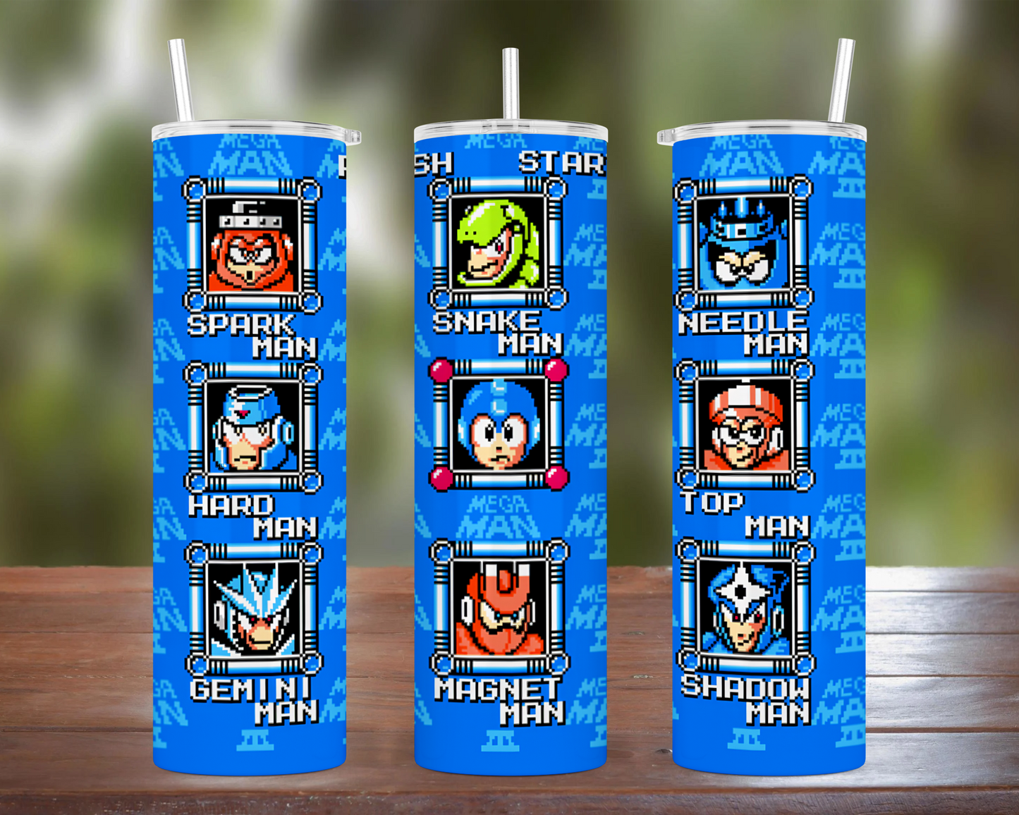 Mega Man: 3 Bosses Tumbler