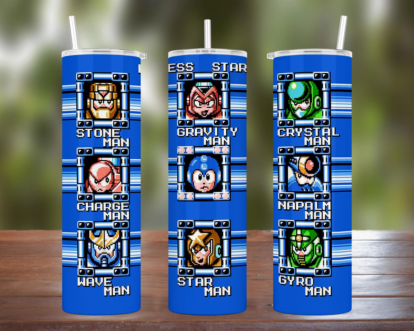 Mega Man: 5 Bosses Tumbler