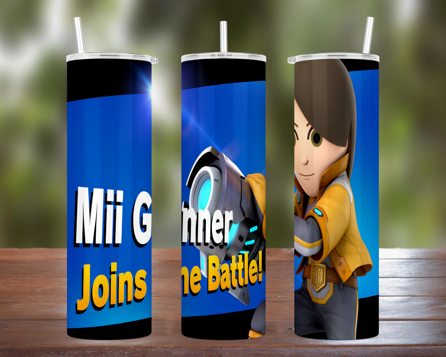 Smash Bros Ultimate Character: Mii Gunner Tumbler