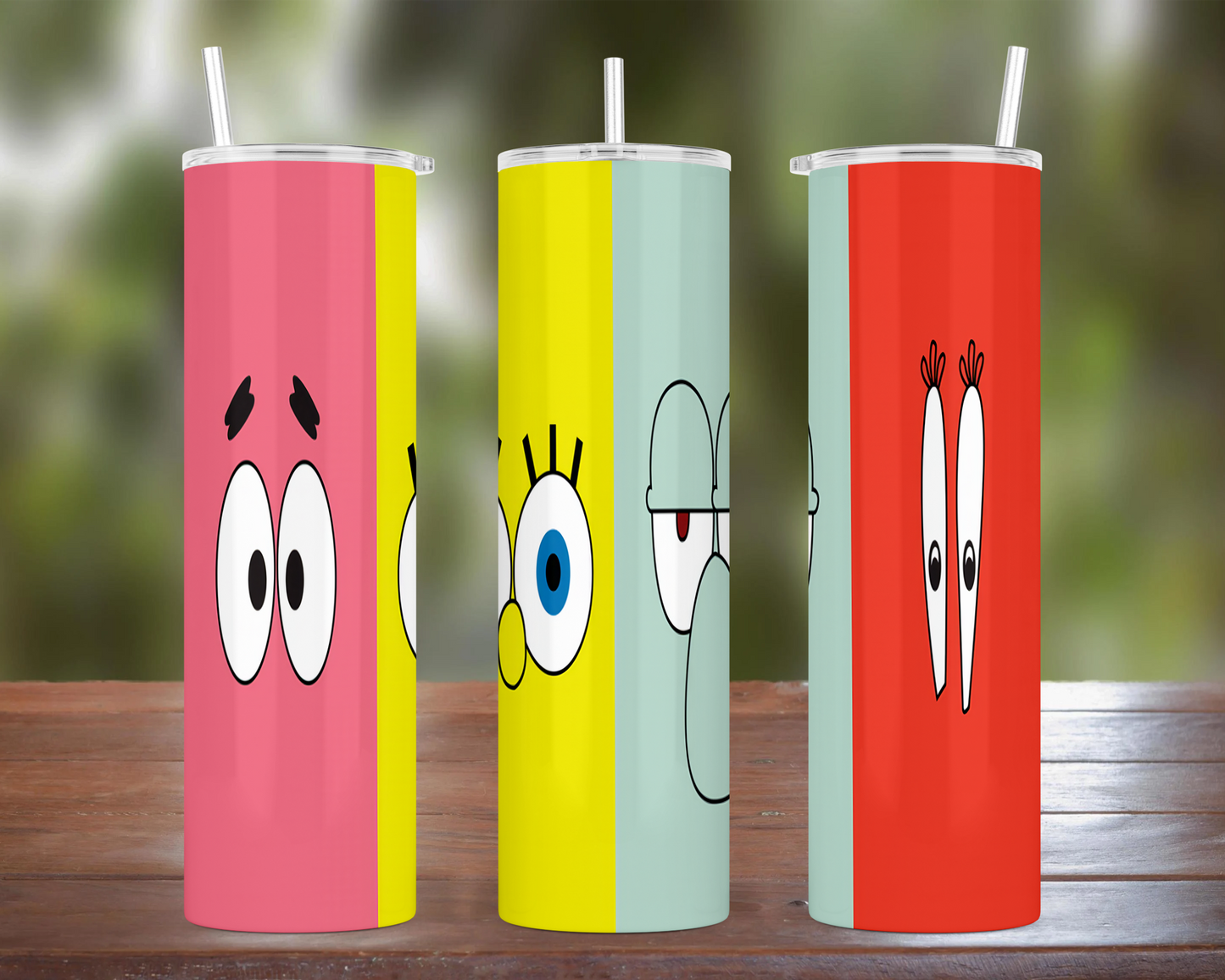 Spongebob: Patrick, Spongebob, Squidward, Krabs Tumbler