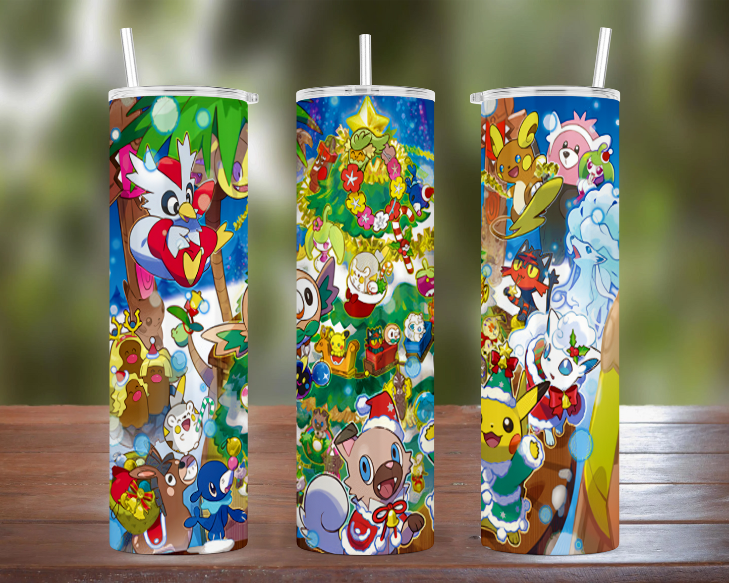 Pokemon Alolan Christmas Tumbler