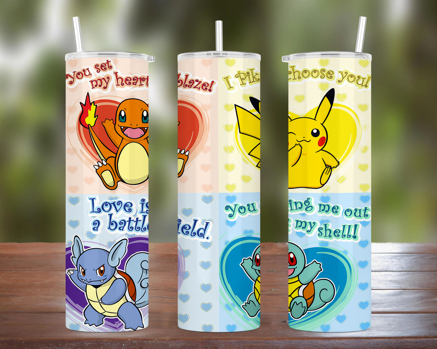 Pokemon Valentines Tumbler